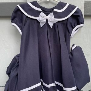 Beautiful Nautical Dress with Hat